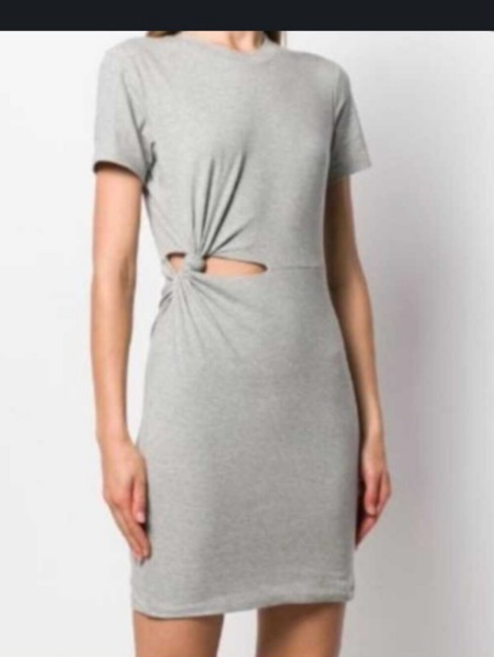Alexander Wang T Compact Jersey Dress Cut Out Waist
